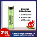 2-10pcs 3.7V 18650  3400mah Battery NCR 18650b/NCR18650b Rechargeable batteries Suitable for flashlights, fans, etc. 