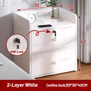 【Free Shipping】Nordic Simple Modern Bedside Cabinet Storage Mini Shelf Bookcase Table Night Stand Wooden Minimalist Furniture Bedroom