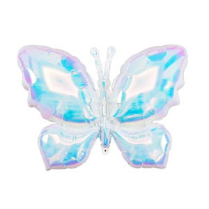 ULEEK Butterfly Birthday Balloon Transparent Colorful Butterfly Balloons Baby Shower Helium Balloon Birthday Party Decorations Globos