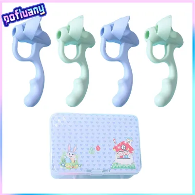 Pencil Grips for Kids Handwritin Finger Posture Corrector Ergonomic Pencil Grips for Kids – Soft Tpr Silicone Finger Grippers for Correct Tripod Grip Writing Aid for Kindergarten Beginners