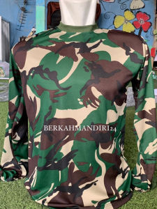 Kaos Loreng Malvinas Lengan Panjang Pria Dryfit Premium