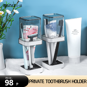 bathroom Organizer Set Bathroom Shelf Cute Toothbrush Holder Organizer and Toothpaste Case with Cap