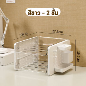 ชั้นวางของ ถาดวางเอกสาร A4 กล่องเก็บเอกสาร แผ่นวางของติดผนัง วางเรียงซ้อนเป็นชั้นได้ ใส่