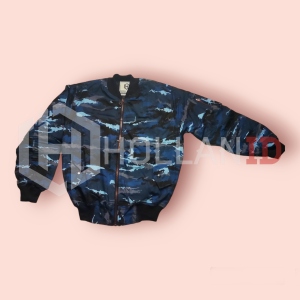 JAKET BOMBER TENTARA BIRU LORENG AU ANGKATAN UDARA / ARMY CAMO TACTICAL / TNI ABRI AU