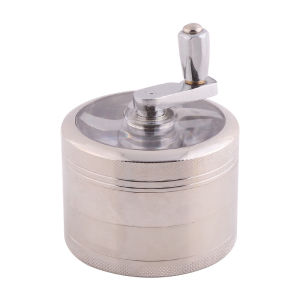 Cross-border hot-selling zinc alloy 63MM4 Manual Grinder Manual grinder with flat tooth belt and filter is available in stock