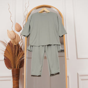 AQILA - TERBARU!!! ONE SET POLOS VIRAL / SETELAN KEKINIAN WANITA DEWASA / LD 120