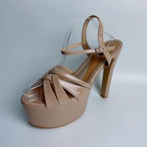 Korean fashion rachel glossy Pageant heels 6.8inches Very High Heel(above 8 cm)#9239-1