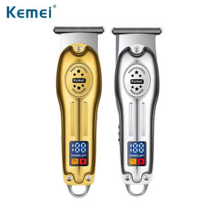 Alat Cukur Rambut Listrik 1 Set Kemei KM 678 - Hair Clipper KM-678 Cukuran Rambut Gold/Silver