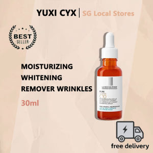 Ready Stock La Roche Posay Pure Vitamin C10 Serum Anti-Wrinkle Antioxidant Essence Hyaluronic Acid Brightening For Aging Sensitive Skin 30ml