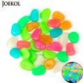 100pcs Garden Decor Luminous Stones Glow In The Dark Decorative Pebbles Outdoor Fish Tank Decoration Pebble Rocks Aquarium Mix Color. 