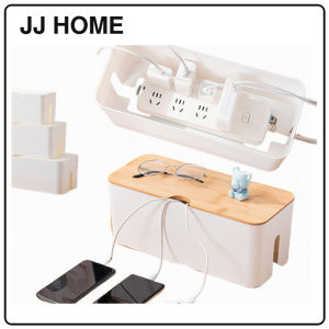 【JJ HOME】Cable Storage Box/Extension Wire Plug Organizer Box for Desk Power Strip Management