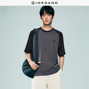 Giordano Beau Monde Men Men Round Neck T-Shirt Free Shipping 13026324
