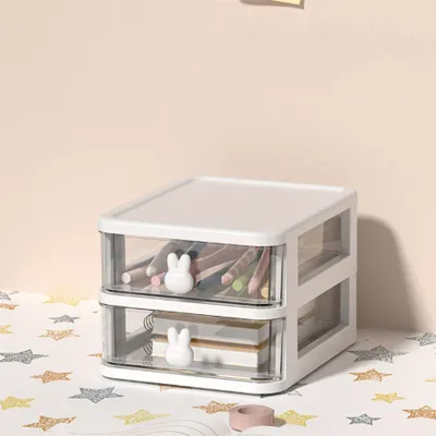 พร้อมส่ง ชั้นวางเครื่องเขียน desktop organizer ลิ้นชักอเนกประสงค์ สำหรับจัดเก็บของ โต๊ะกล่องเก็บเครื่องเขียน