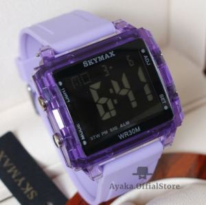 SKYID-SKYMAX AUTDOR WATCH ORIGINAL Jam Tangan Digital Terbaru / Jam Tangan Sport Pria & Wanita Anti Air / Waterr Resist Strap Rubber Fiturr Lengkap Free Box
