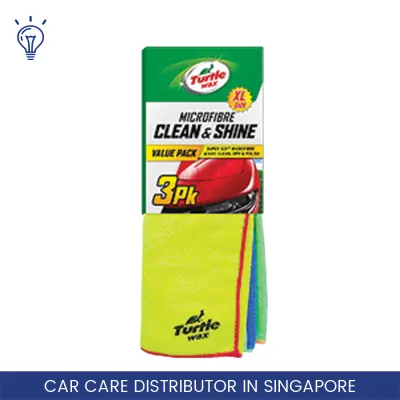 Turtle Wax Microfibre Clean & Sparkle Cloth (Pack of 3) / High Quality / High Density Terry Microfibre Weave / Wet or Dry Cleaning Polishing Waxing / Kitchen or Car Detailing