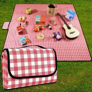 TS 150*100cm Portable Picnic Mat Outdoor Waterproof Picnic Rug Travel Outdoor Camping Beach Mat