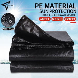 Trapal waterproof makapal 6FTx9FT Trapal Lona Tolda Tarpaulin 9FTx12FT Waterproof sunscreen waterproof on both sides (with holes)thickened12FTx19FT Truck Covers Outdoor Canopies