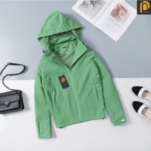 Áo khoác gió nữ 2 lớp Áo khoác gió VNXK 2 lớp lót chất liệu gió tráng bạc chống nướcchống gió