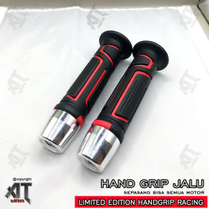 HANDGRIP + JALU STANG FULL SET.BISA DI PASANG DI SEMUA JENIS MOTOR.Universal