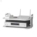 Rak Kayu Gantung Dinding Wifi DVD Player 2 Layer Wooden Storage Astro DVD Rack TV Box Shelf Wall Mount Router Bracket. 
