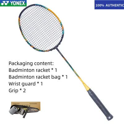 YONEX ASTROX 100ZZ Full Carbon Fiber Badminton Racket Set 100% Original Genuine 4U G5 Single Shot