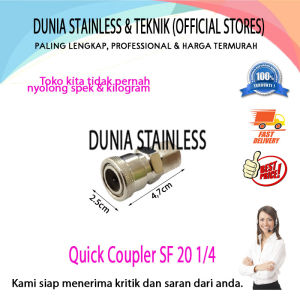 Quick Coupler SF 20 1/4  Sambungan Selang Kompresor