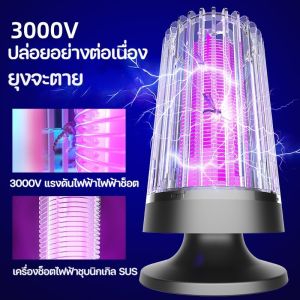 Cute-Ghost ไม่มีสารเคมีเครื่องดักยุง ไฟดักยุง อัตราการฆ่ายุง 99% UVแสงม่วงล่อยุง แรงลมดูดยุง เครื่องช็อตยุง