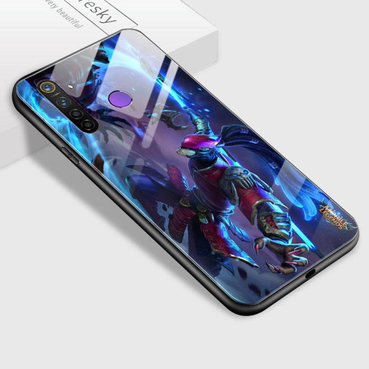 Casing Case For Realme 5i 5s 6i Phone Case Cases Fashion Game Cover  Mobile Game Phone Cases Mobile legends For Boys Glossy Tempered Glass  Softcase