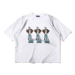 Crop Boxy Tee Fillingstreet - Sequin White