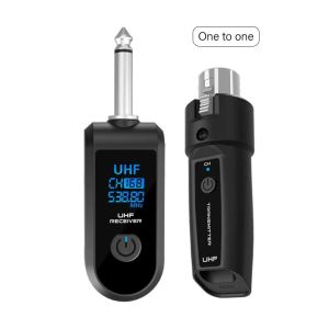 Wireless Microphone Converter XLR Transmitter and Receiver Wired To Wireless System for Audio Mixer Dynamic Mic Electric Guitar
