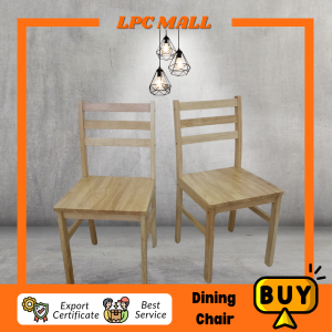 ️️LPC- DC1008 Natural  Dining Chair Modern Murah Cantik