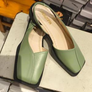 Free Shipping New Plus-Size Women’S Sandals With A Square Toe Slip-On Design And Comfortable Flat Sole Featuring A Fashionable Square Toe And Mary Jane Style