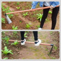 Agricultural manganese steel hoe for weeding, bamboo shoot digging, thickening, land reclamation, and soil turning hoe. 