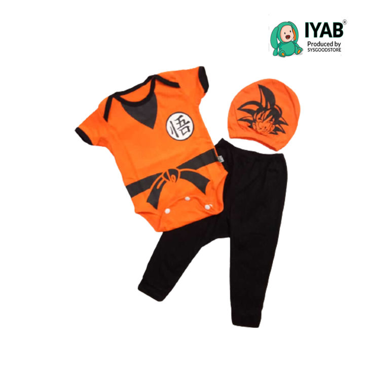 IYAB Setelan Baju Bayi Jumper Bayi Lakilaki Dragon Ball dan Celana