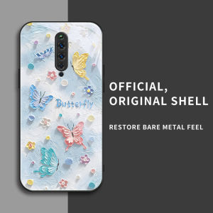 สำหรับ Oppo Reno 2Z & Oppo Reno 2F เคสศัพท์กันตก ลายผีเสื้อสีน้ำมัน บุคลิกภาพทันสมัย