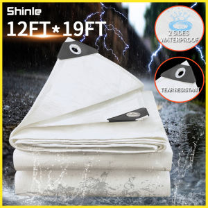 trapal waterproof makapal lona trapal sale size 6ft x9ft/12ft x26ft White rain cover truck cover Multiple sizes available