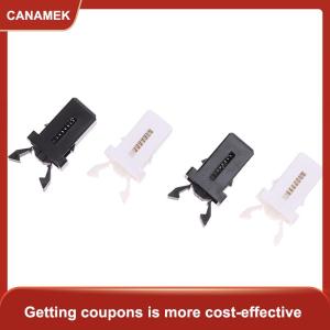 【CANAMEK】 10 cái thùng rác có thể nhựa khóa tự khóa chuyển đổi thay thế bắt tương thích cảm ứng Nắp bin Latch đen trắng sửa chữa Clip