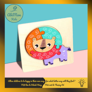 Tranh Ghép Hình Gỗ 3D Nổi || mẫu đẹp và đa dạng kích thước 15x15 cm || giúp Bé phát triển khả năng tư duy hình ảnh