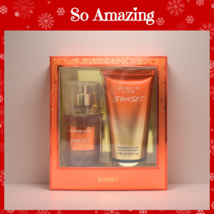88ml Fragrance Mist & 90ml Body Lotion 2in1 Gift Set Birthday Gift Wedding Giveaways - Sunset