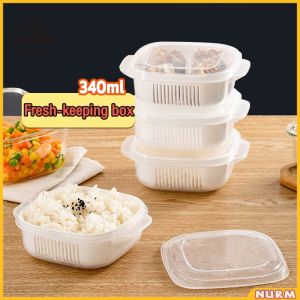 Nurm Fresh-keeping box plastic lunch box microwave refrigerator sealed box lunch refrigerator storage