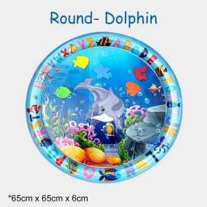 IsALifestyle Baby Water Play Mat Tummy Time Inflatable Patted Playmat Cushion Bed Stimulation Growth Kusyen kembung Mainan Slapped Pad Sensory Toy Fun Activity Play Center Growth Brain Development