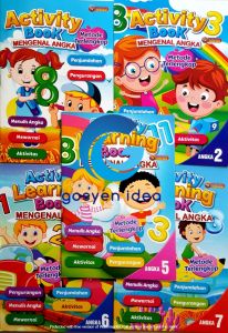 Paket Buku Aktivitas Anak PAUD TK Isi 5 Pcs Activity Book Buku Belajar Anak