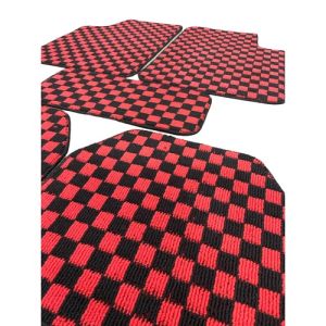 ✨ For Proton X50 ✨ THAI DADU CHESS DICE Floor Mat Universal Car Carpet Car Floor Mat Anti Slip Front 2pcs + Rear 3pcs Thickness 0.5cm Thailand Style Black Red Black Pink Black Blue Black Purple Black Grey Blue Grey Blue Red 格子地毯