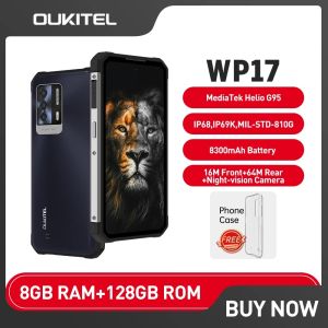 OUKITEL WP17 Smartphone 8300mAh Battery 8GB+128GB Octa Core Mobile Phone 64MP Camera 6.78 Inch FHD+ Android 11 NFC Cellphone