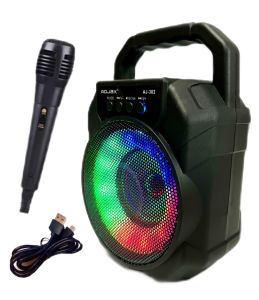 ลำโพงบลูทูธ ใหม่ รูปแบบพกพา ลำโพงไฟสีรุ้ง 6 สี รองรับ USB ไมค์ บลูทูธ TF วิทยุ ราคา