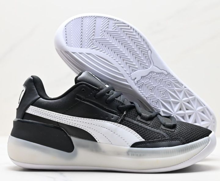 Puma Clyde Hardwood Kuzma low top wear cushioned basketball shoes Men s shoes black everything Lazada PH