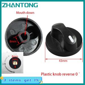 ZHANTONG 1Pair gas stove ignition switch plastic knob aperture 8mm knob stove accessories universal anti-zero degree