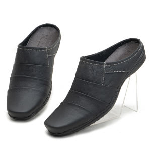 Sepatu Slop Pria Bustong Slip On Sandal Selop Kulit AR04