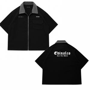 kemeja edinal Workshirt Kemeja  Boxy Black