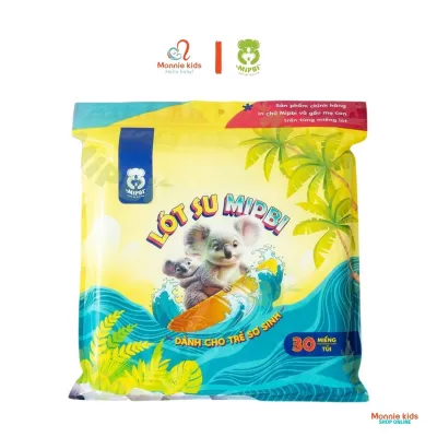 Miếng lót phân su Mipbi 3 lớp tấm lót phân xu mềm mại an toàn cho bé - Monnie Kids